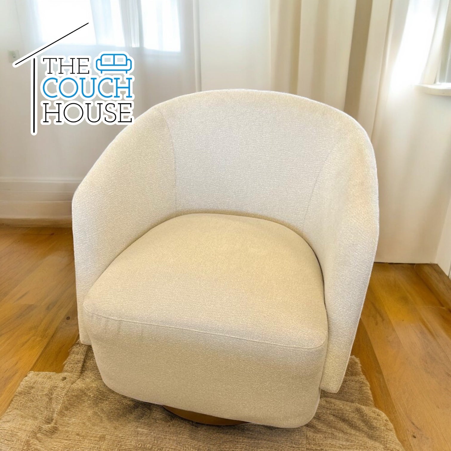 Henredon Murphy Swivel Boucle Chair The Couch House